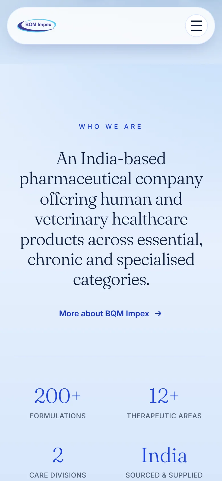 BQM Impex mobile formulations