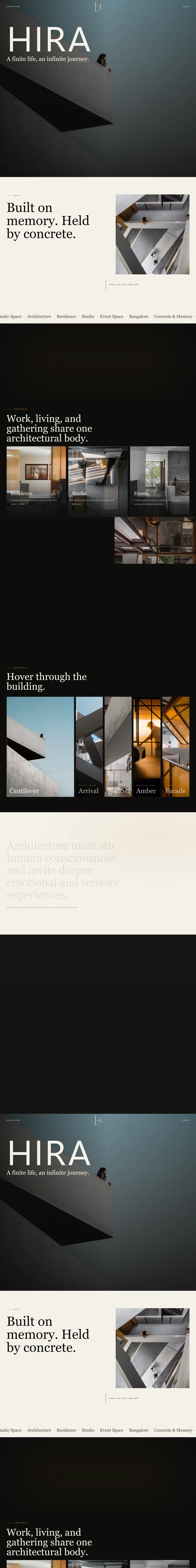 HIRA full site scroll